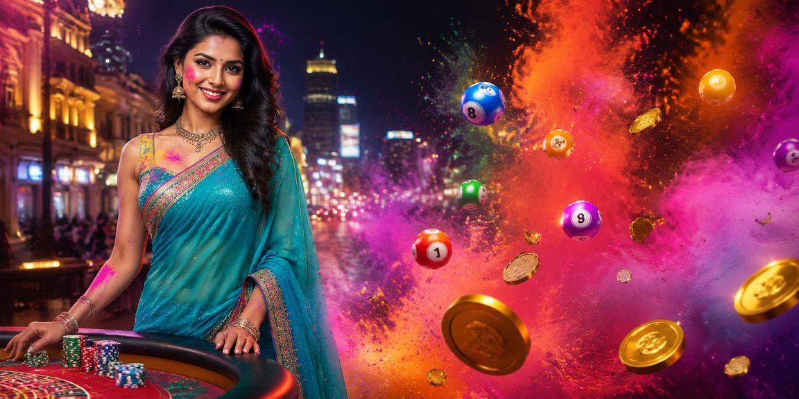 Festive night match IPL cricket scene